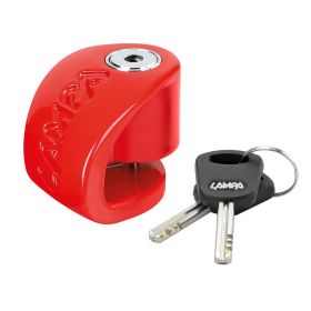 Lucchetto bloccadisco Lampa Stone XS Perno D 5,5mm Rosso