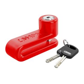 Lucchetto bloccadisco Lampa Pinch XL Perno D 10mm Rosso