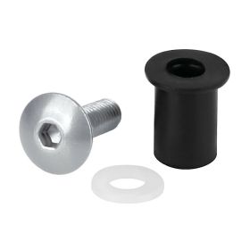 Kit dadi gommati con viti e rondelle Lampa Screen Fit 5MA 10pz Argento
