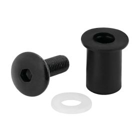 Kit dadi gommati con viti e rondelle Lampa Screen Fit 5MA 10pz Nero