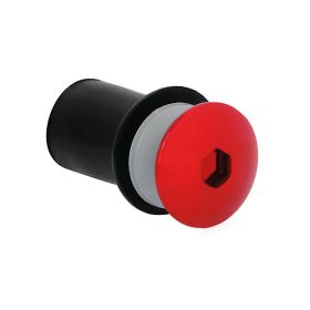 Kit dadi gommati con viti e rondelle Lampa Screen Fit 5MA 10pz Rosso