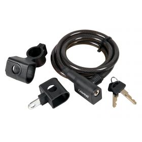 SPIRAL CABLE LOCK Ø 10 MM - 120 CM LAMPA