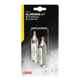 2 cartouches de rechange Lampa CO2 de 16g pour kit de gonflage rapide