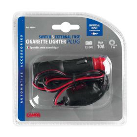 CIGARETTE LIGHTER PLUG WITH EXTERNAL FUSE - 12/24V LAMPA