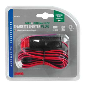 Lampa universal plug for cigarette lighter socket with 12/24V cable
