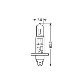 24V BLU-XE HALOGEN LAMP - (H1) - 100W - P14,5S - 1 PCS- BOX LAMPA