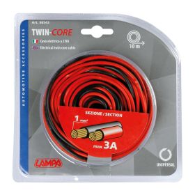 Câble électrique universel deux fils Lampa 1mm² x 10 m
