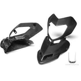 FRONT FAIRING PAINTED GLOSS CARBON FIBER DUCATI 1100 HYPERMOTARD EVO SP '10/'12