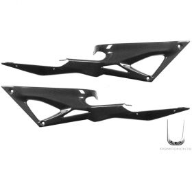 PAIR OF SIDE UNDER TANK FAIRINGS PAINTED GLOSS CARBON DUCATI 1098 1098 S '07/'08
