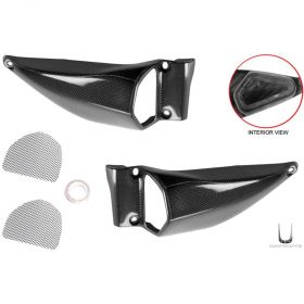 PAIR OF OVERSIZE AIR INTAKES CARBON FIBER DUCATI 1100 STREETFIGHTER / S '09/'13