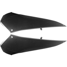 PAIR LOWER FRONT SIDE FAIRINGS PAINTED GLOSS CARBON YAMAHA 500 XP T-MAX '08/'11