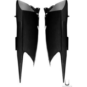 PAIR OF REAR SIDE FAIRINGS WITHOUT HOLES CARBON YAMAHA 500 XP T-MAX '08/'11