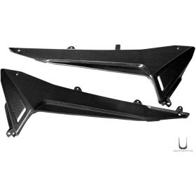 PAIR OF LOWER FRONT SIDE FAIRINGS SHINED CARBON YAMAHA 530 XP T-MAX '12/'14