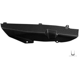 LOWER BELT COVER SHINED CARBON FIBER LEA COMPONENTS YAMAHA 530 XP T-MAX '12/'14
