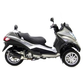 LeoVince 14005 Schwarzer Slip-On Auspuff homologiert für PIAGGIO MP3 400/LT/RST