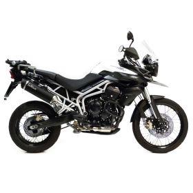 Silencieux slip-on noir LeoVince 14006 homologué pour TRIUMPH TIGER 800 XC/XCA/XCX/XR/XRX