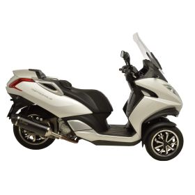Marmitta slip-on LeoVince 14019 nero omologata per PEUGEOT METROPOLIS 400i