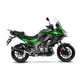 Marmitta slip-on LeoVince 14057 nero omologata per KAWASAKI VERSYS 1000