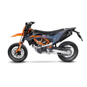 Marmitta completa LeoVince 14073K nero omologata per KTM 690 ENDURO R