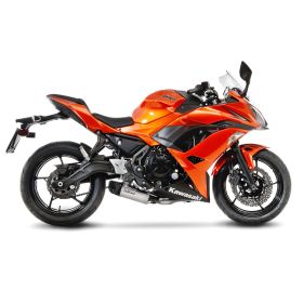 Échappement complet sous-carrosserie en acier inoxydable LeoVince pour KAWASAKI NINJA 650