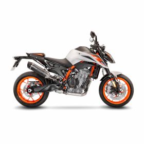 Marmitta slip-on LeoVince LV One Evo carbon omologata per KTM