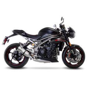 Marmitta slip-on LeoVince Factory S titanio omologata per TRIUMPH SPEED TRIPLE 1050 RS/S