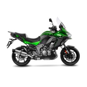 Marmitta slip-on LeoVince LV One Evo acciaio inox omologata per KAWASAKI VERSYS 1000