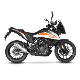 Marmitta slip-on LeoVince LV One Evo acciaio inox omologata per KTM 390 ADVENTURE