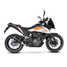 Marmitta slip-on LeoVince LV One Evo nero omologata per KTM 390 ADVENTURE