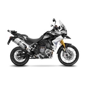 Marmitta slip-on LeoVince LV One Evo acciaio inox omologata per TRIUMPH