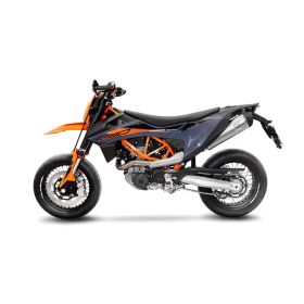 Silencieux Slip-On LeoVince LV One Evo en Acier Inoxydable Homologué pour KTM 690 ENDURO R