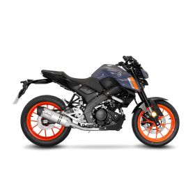 Kompletter LeoVince LV One Evo Edelstahl-Auspuff für YAMAHA MT-125