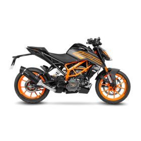 Marmitta slip-on LeoVince LV One Evo nero omologata per KTM DUKE 390