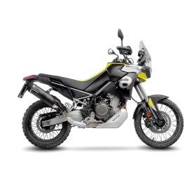LeoVince LV One Evo schwarze Slip-On-Auspuffanlage genehmigt für APRILIA TUAREG 660