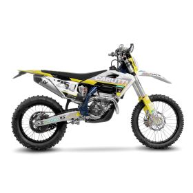 Silencieux Slip-On en Acier Inoxydable LeoVince X3 Evo pour HUSQVARNA FE 501