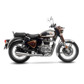 Marmitta slip-on LeoVince Classic Racer inox omologata per ROYAL ENFIELD CLASSIC 350