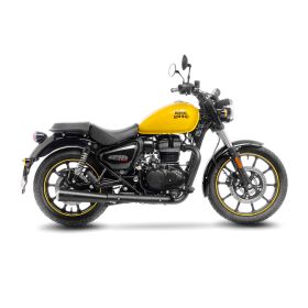 Marmitta slip-on LeoVince Classic Racer nero omologata per ROYAL ENFIELD METEOR 350