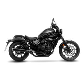 Silencieux Slip-On LeoVince Classic Racer Noir pour HONDA CMX 1100 REBEL