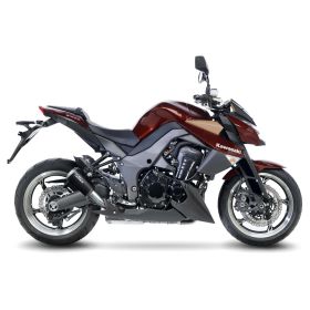 LeoVince LV-10 Schwarzer Slip-On Auspuff für KAWASAKI Z 1000