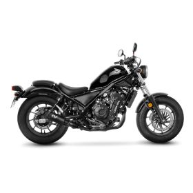 Marmitta slip-on LeoVince LV-10 nero per HONDA CMX 300 REBEL