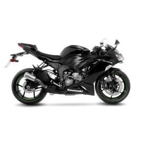 LeoVince LV-10 Slip-On Auspuff Edelstahl für KAWASAKI ZX-6R NINJA