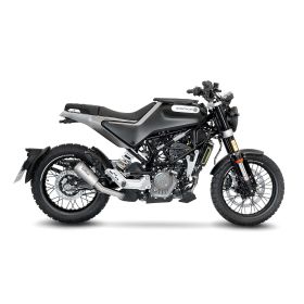 Marmitta slip-on LeoVince LV-10 acciaio inox per HUSQVARNA SVARTPILEN 125
