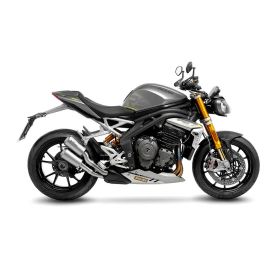 LeoVince LV-10 Slip-On Auspuff Edelstahl genehmigt für TRIUMPH SPEED TRIPLE 1200 RR/RS