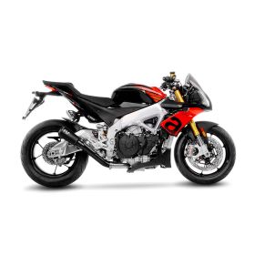 LeoVince LV-10 Schwarzer Slip-On Auspuff für APRILIA TUONO V4 1100/FACTORY