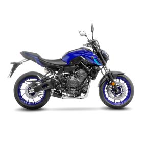 Marmitta completa 2/1 LeoVince LV-10 nero per YAMAHA MT-07