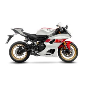 Marmitta completa 2/1 LeoVince LV-10 nero per YAMAHA YZF-R7