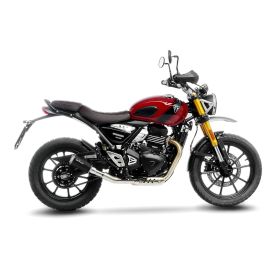 Mufler Slip-On Noir LeoVince LV-10 pour TRIUMPH SCRAMBLER 400 X