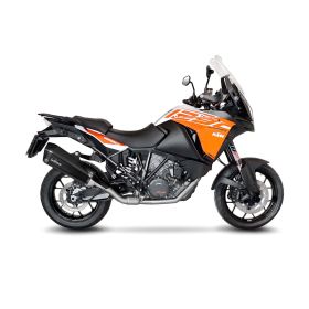 LeoVince LV-12 Black Slip-On Auspuff genehmigt für KTM 1290 SUPER ADVENTURE R/ST