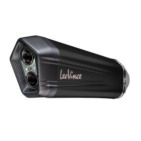 LeoVince LV-12 Schwarz Slip-On Auspuff genehmigt für BMW R 1200 GS
