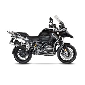 LeoVince LV-12 Schwarz Slip-On Auspuff genehmigt für BMW R 1200 GS